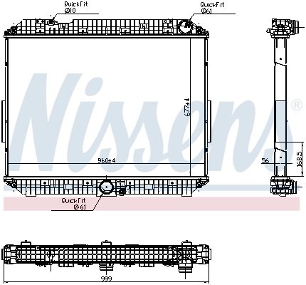 Radiator racire motor Nissens 6270030