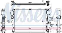 Radiator racire motor Nissens 627025