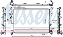 RADIATOR RACIRE MOTOR NISSENS 627044 - Compatibil cu MERCEDES-BENZ