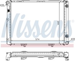 Radiator racire motor Nissens 62721A