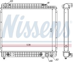 RADIATOR RACIRE MOTOR NISSENS 62724A - Compatibil cu MERCEDES-BENZ