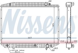 Radiator racire motor Nissens 62727A