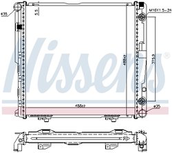 RADIATOR RACIRE MOTOR NISSENS 62751A - Compatibil cu MERCEDES-BENZ