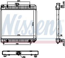 Radiator racire motor Nissens 62740