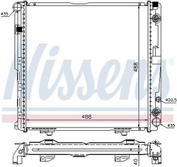 RADIATOR RACIRE MOTOR NISSENS 62763A - Compatibil cu MERCEDES-BENZ
