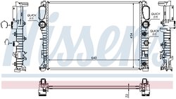 RADIATOR RACIRE MOTOR NISSENS 62792A - Compatibil cu MERCEDES-BENZ