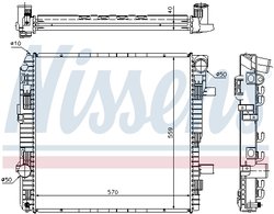 Radiator racire motor Nissens 62794A