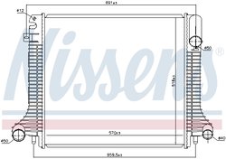 RADIATOR RACIRE MOTOR NISSENS 62798 - Compatibil cu MERCEDES-BENZ