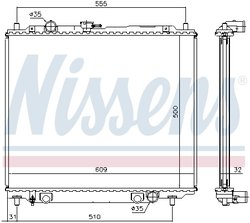 Radiator racire motor Nissens 62801