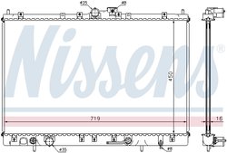 Radiator racire motor Nissens 628031
