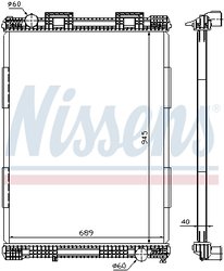 Radiator racire motor Nissens 628700