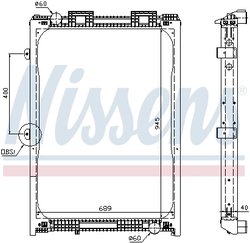 Radiator racire motor Nissens 62870A