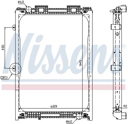 Radiator racire motor Nissens 62870A