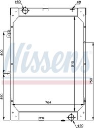 RADIATOR RACIRE MOTOR NISSENS 62871 - Compatibil cu MAN