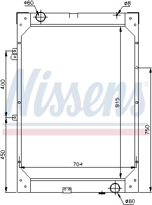 RADIATOR RACIRE MOTOR NISSENS 62871 - Compatibil cu MAN