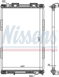 Radiator racire motor Nissens 628720