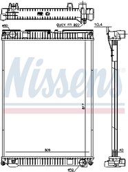 Radiator racire motor Nissens 628763