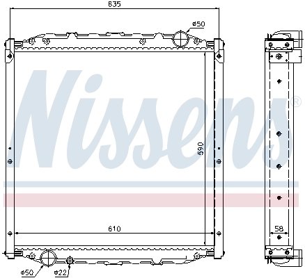 Radiator racire motor Nissens 62877A