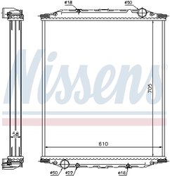 Radiator racire motor Nissens 628780