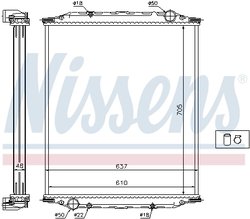 Radiator racire motor Nissens 628790