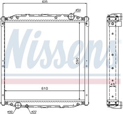 Radiator racire motor Nissens 62880A