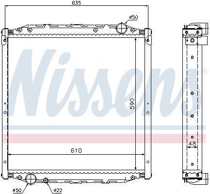 Radiator racire motor Nissens 62880A