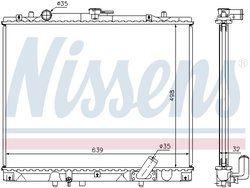 Radiator racire motor Nissens 62895A