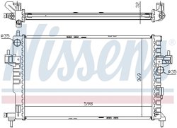 RADIATOR RACIRE MOTOR NISSENS 63009A - Compatibil cu CHEVROLET, OPEL, VAUXHALL