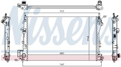 Radiator racire motor Nissens 63024A