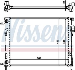 Radiator racire motor Nissens 63025A