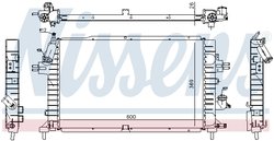 Radiator racire motor Nissens 63029A