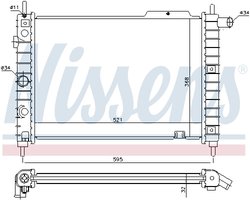 Radiator racire motor Nissens 63058A