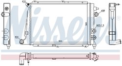 RADIATOR RACIRE MOTOR NISSENS 63057 - Compatibil cu OPEL, VAUXHALL