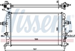 Radiator racire motor Nissens 630704