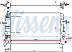 Radiator racire motor Nissens 630702