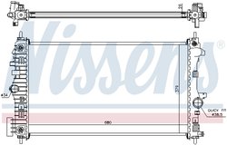 Radiator racire motor Nissens 630717