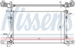 RADIATOR RACIRE MOTOR NISSENS 630733 - Compatibil cu NISSAN, OPEL, RENAULT, VAUXHALL