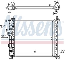 Radiator racire motor Nissens 630735