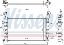 Radiator racire motor Nissens 630748