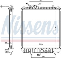 RADIATOR RACIRE MOTOR NISSENS 630787 - Compatibil cu OPEL, VAUXHALL