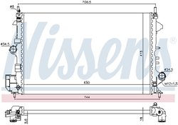 Radiator racire motor Nissens 630789