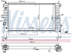 RADIATOR RACIRE MOTOR NISSENS 63092 - Compatibil cu OPEL, VAUXHALL