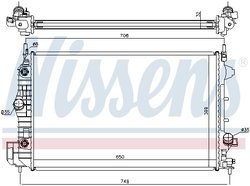 Radiator racire motor Nissens 63113A