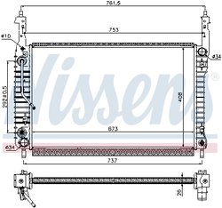 Radiator racire motor Nissens 63119