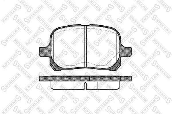 Set placute frana Stellox 632 000-SX