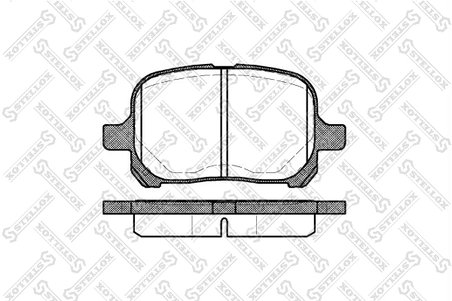Set placute frana Stellox 632 000-SX
