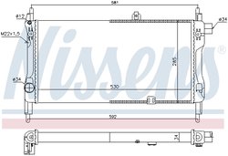 RADIATOR RACIRE MOTOR NISSENS 632381 - Compatibil cu OPEL, VAUXHALL