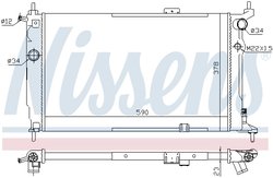 Radiator racire motor Nissens 63252A