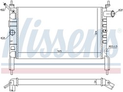 Radiator racire motor Nissens 632761