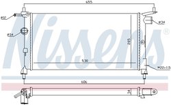 RADIATOR RACIRE MOTOR NISSENS 632851 - Compatibil cu CHEVROLET, OPEL, VAUXHALL